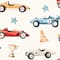 Designs Direct Vintage Race Cars Peel & Stick Wallpaper